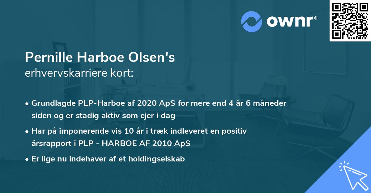 Pernille Harboe Olsen's erhvervskarriere kort