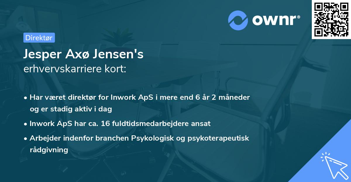 Jesper Axø Jensen's erhvervskarriere kort