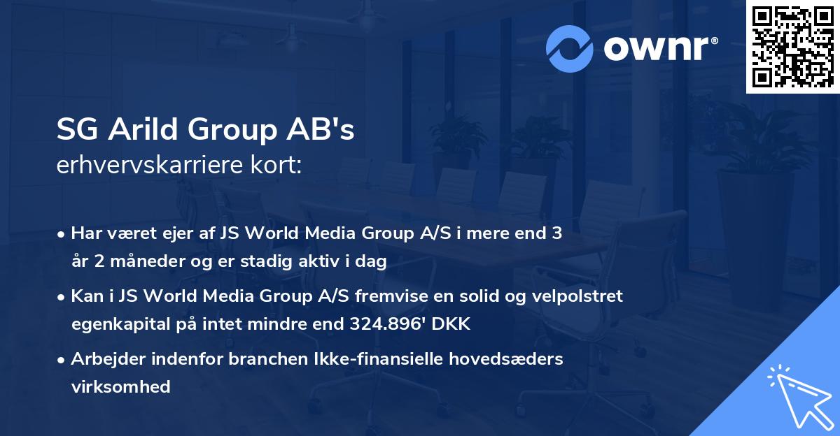 SG Arild Group AB's erhvervskarriere kort