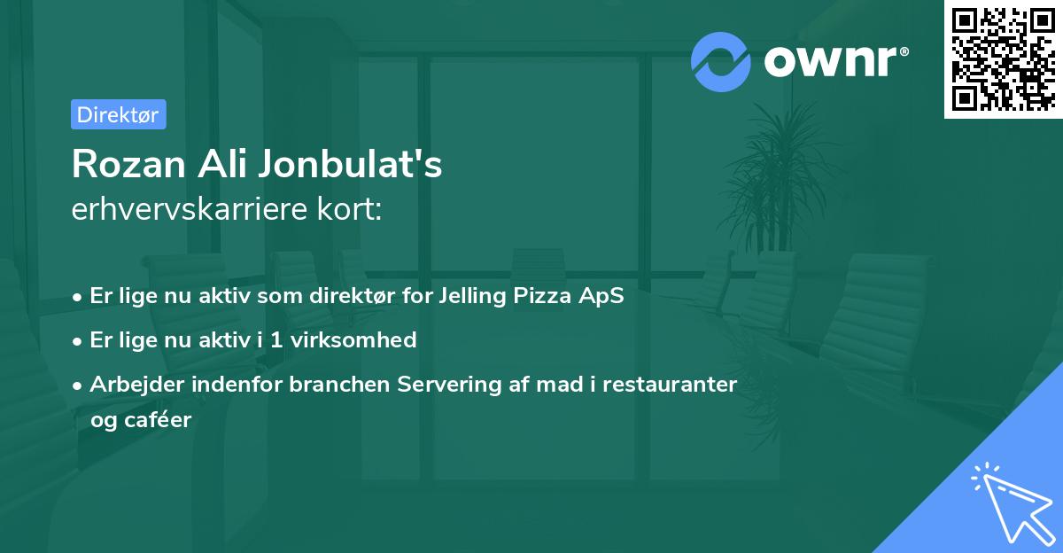 Rozan Ali Jonbulat's erhvervskarriere kort