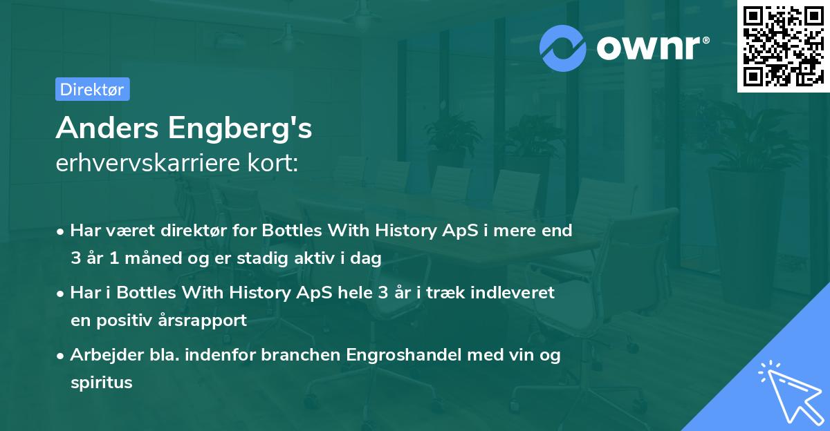 Anders Engberg's erhvervskarriere kort