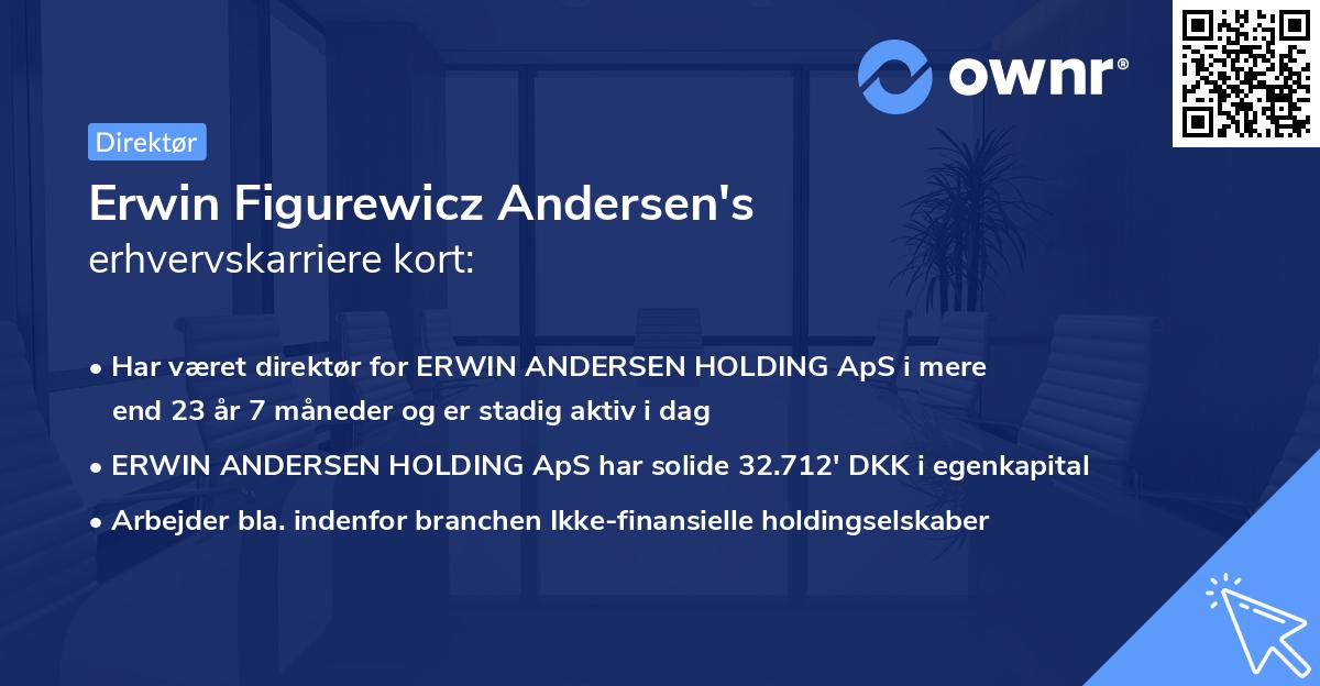 Erwin Figurewicz Andersen's erhvervskarriere kort
