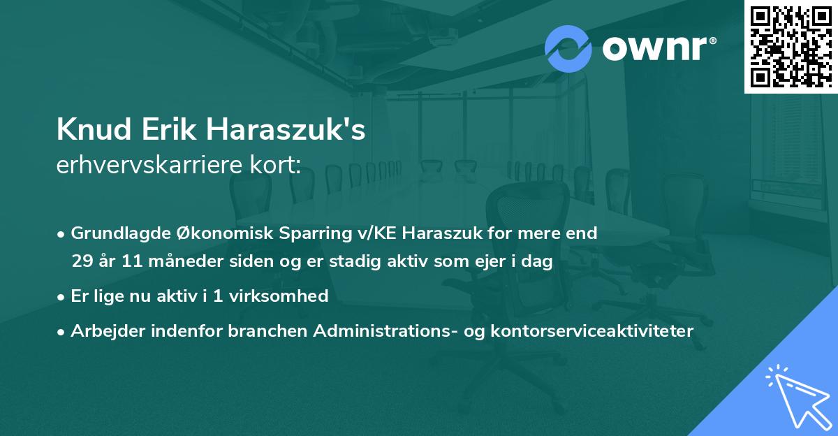 Knud Erik Haraszuk's erhvervskarriere kort