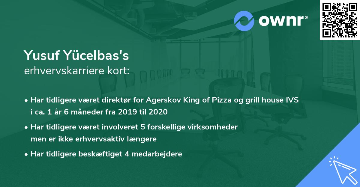 Yusuf Yücelbas's erhvervskarriere kort