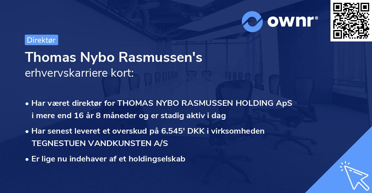 Thomas Nybo Rasmussen's erhvervskarriere kort