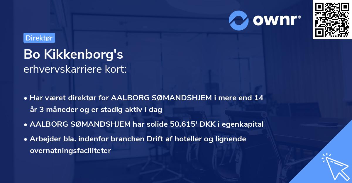 Bo Kikkenborg's erhvervskarriere kort