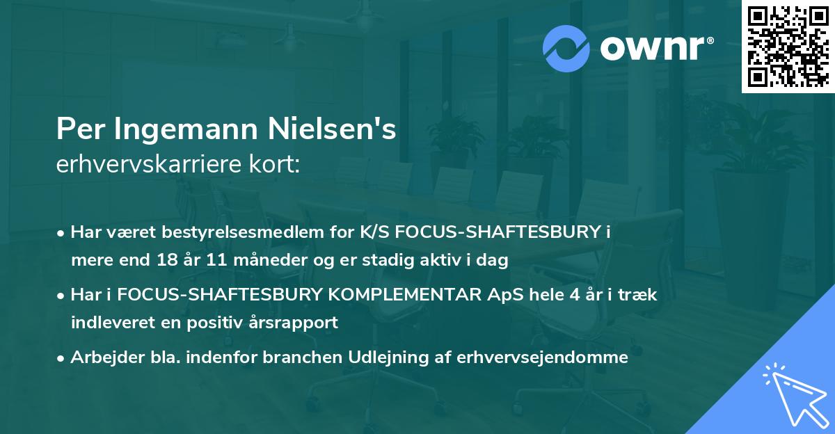 Per Ingemann Nielsen's erhvervskarriere kort