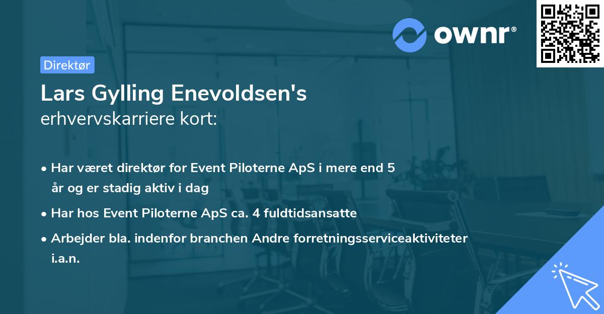 Lars Gylling Enevoldsen's erhvervskarriere kort