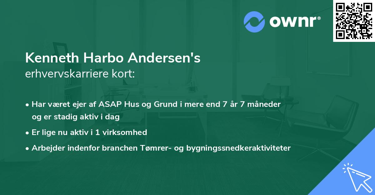 Kenneth Harbo Andersen's erhvervskarriere kort