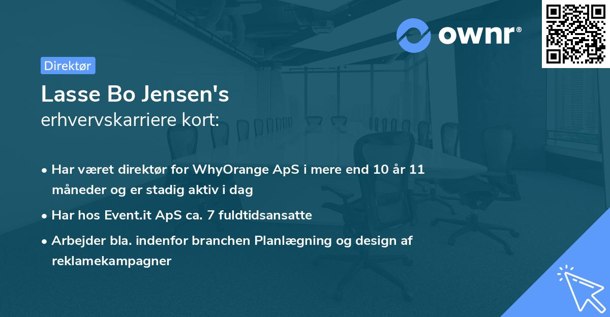 Lasse Bo Jensen's erhvervskarriere kort