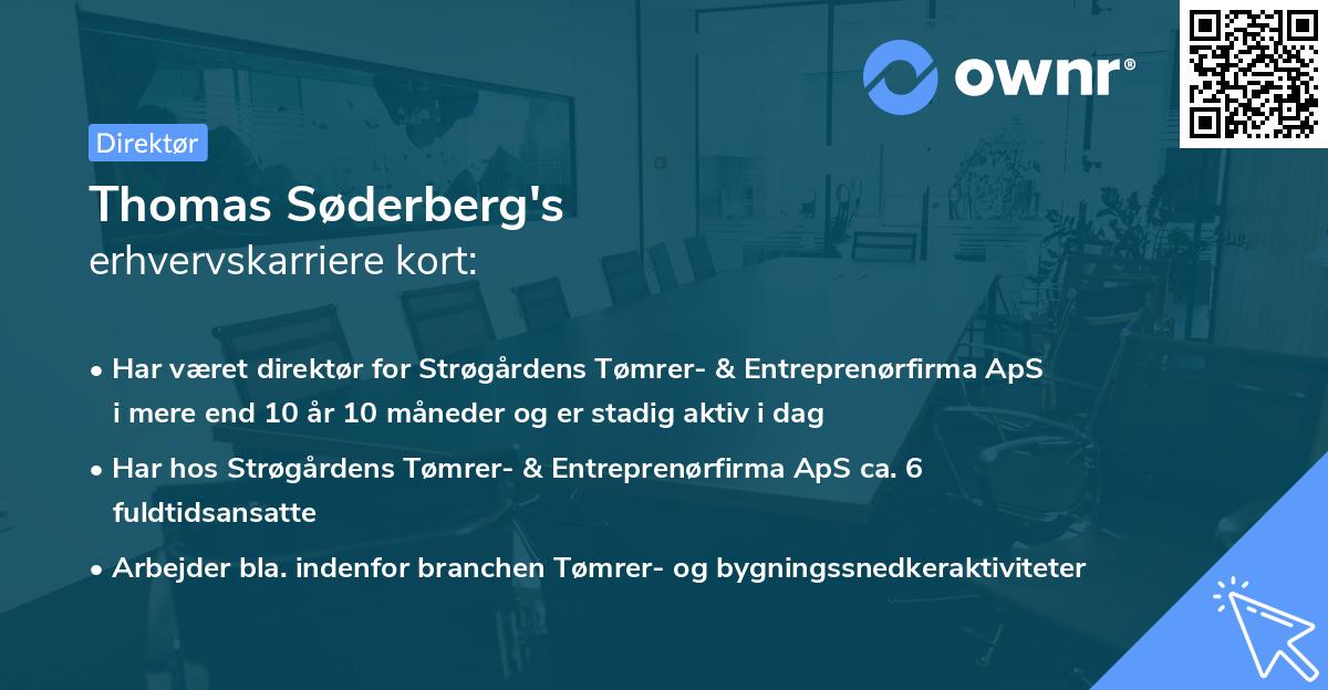 Thomas Søderberg's erhvervskarriere kort