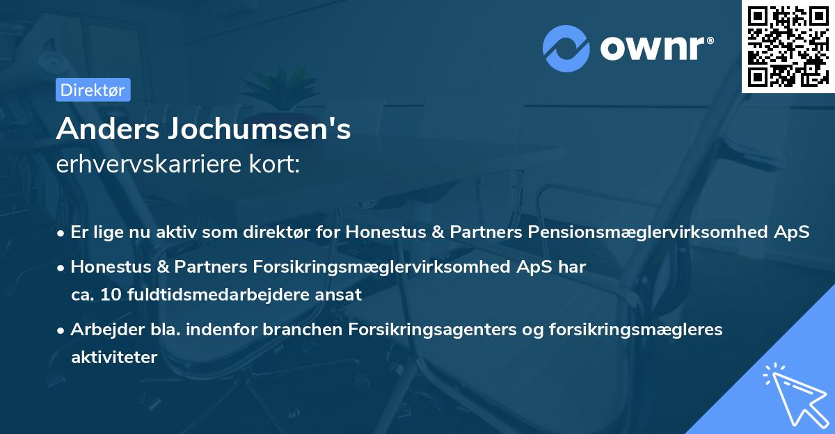 Anders Jochumsen's erhvervskarriere kort