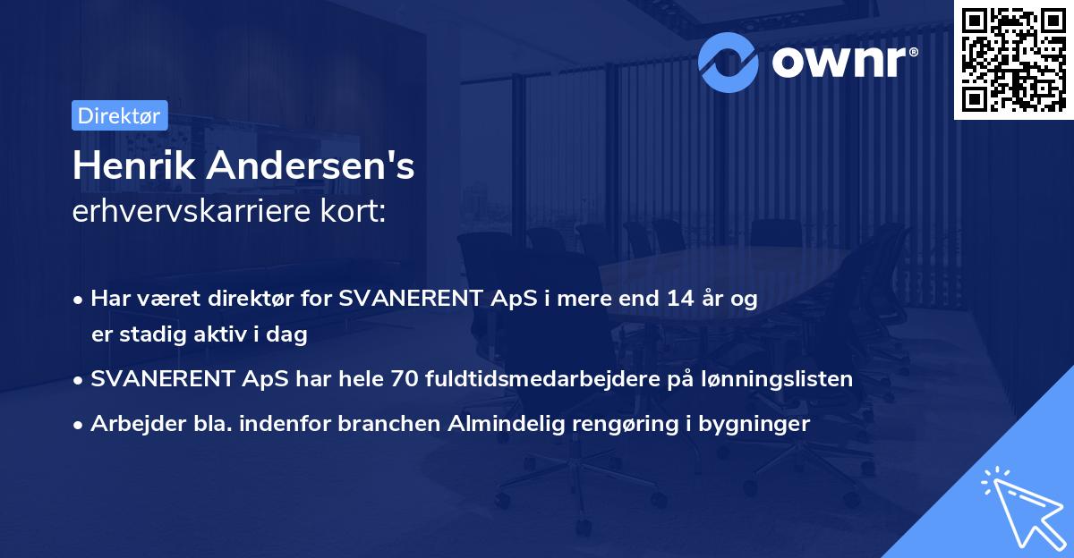 Henrik Andersen's erhvervskarriere kort
