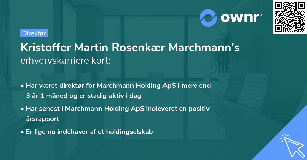 Kristoffer Martin Rosenkær Marchmann's erhvervskarriere kort