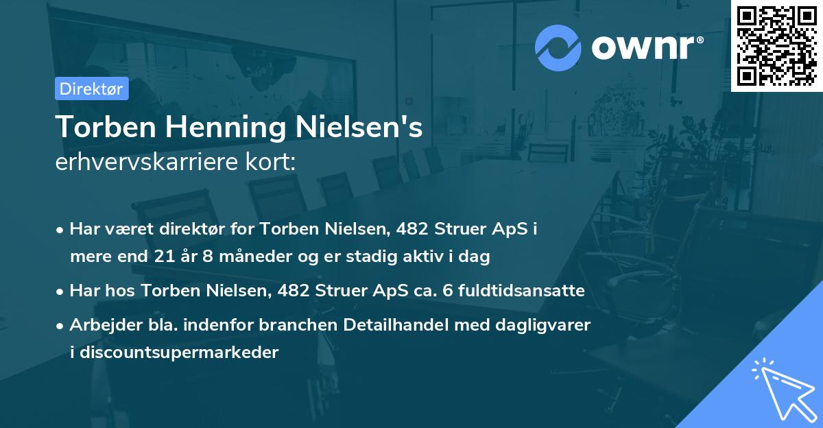 Torben Henning Nielsen's erhvervskarriere kort