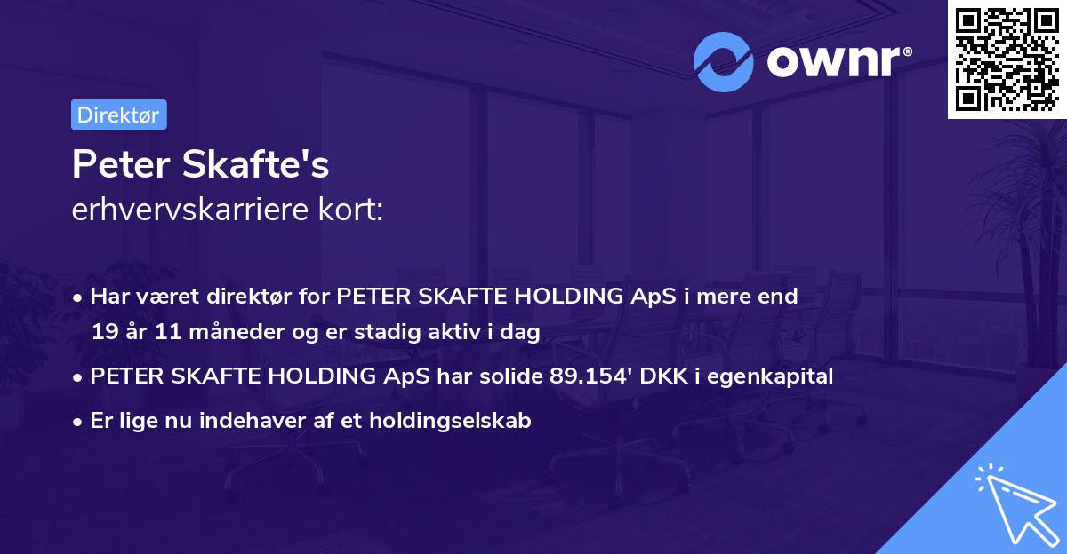 Peter Skafte's erhvervskarriere kort