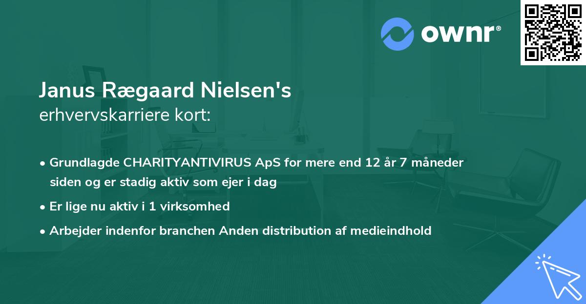 Janus Rægaard Nielsen's erhvervskarriere kort