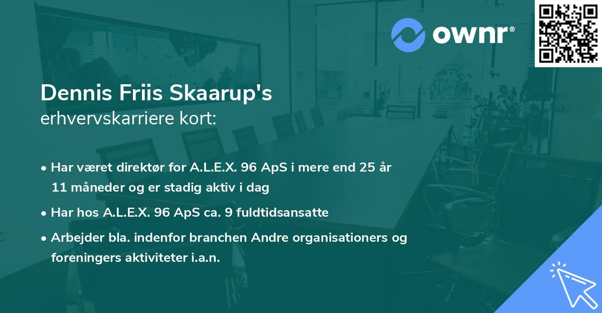 Dennis Friis Skaarup's erhvervskarriere kort