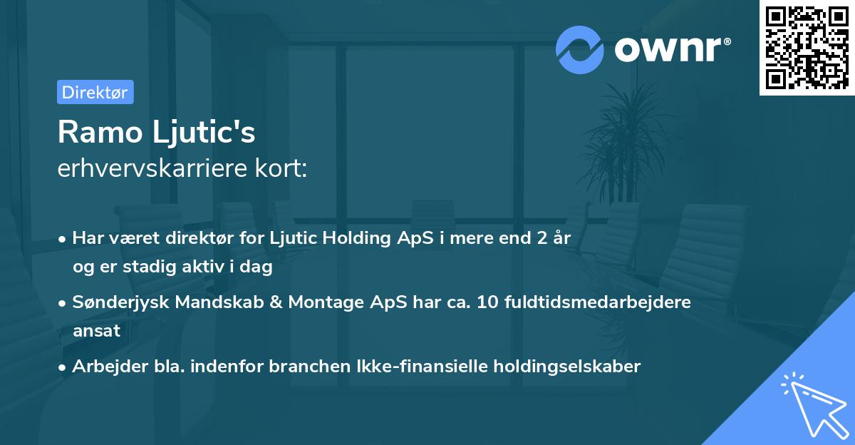 Ramo Ljutic's erhvervskarriere kort