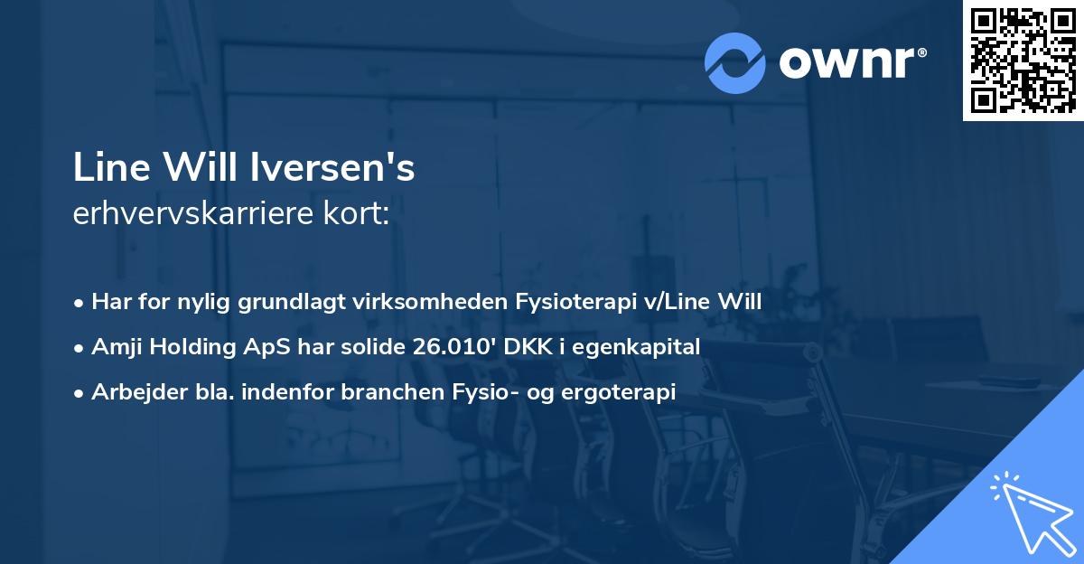 Line Will Iversen's erhvervskarriere kort