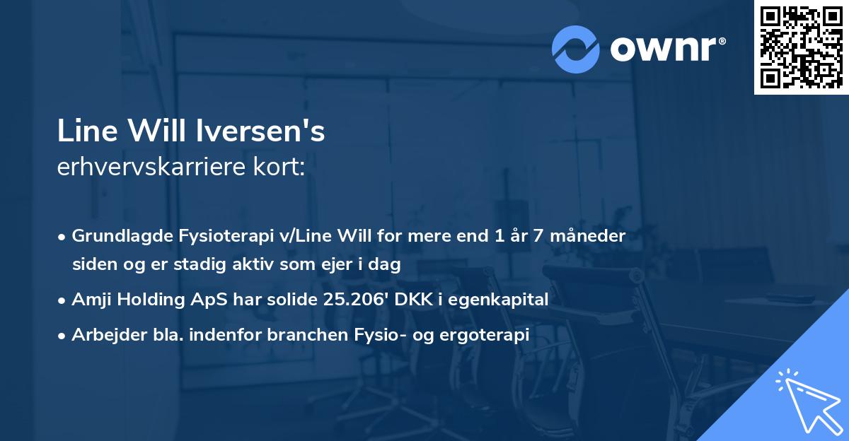 Line Will Iversen's erhvervskarriere kort