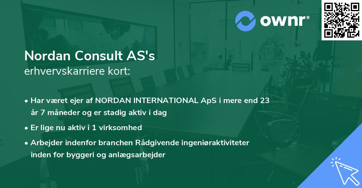 Nordan Consult AS's erhvervskarriere kort