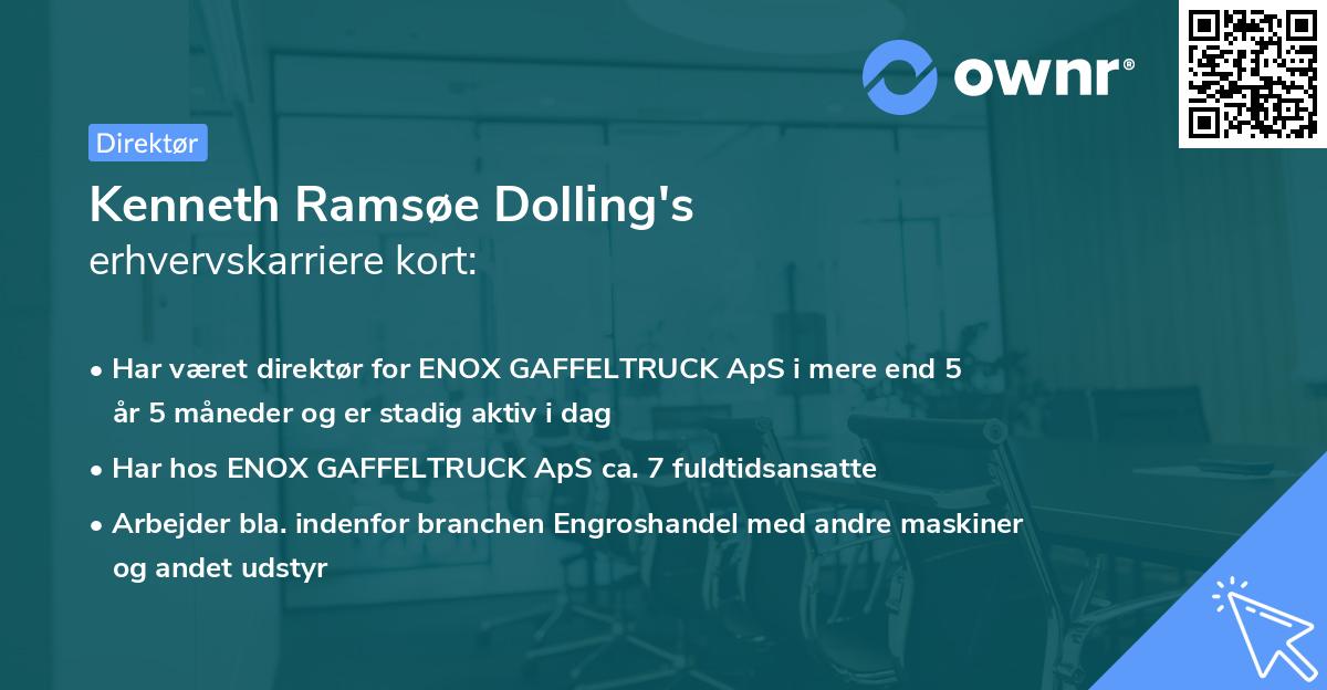 Kenneth Ramsøe Dolling's erhvervskarriere kort