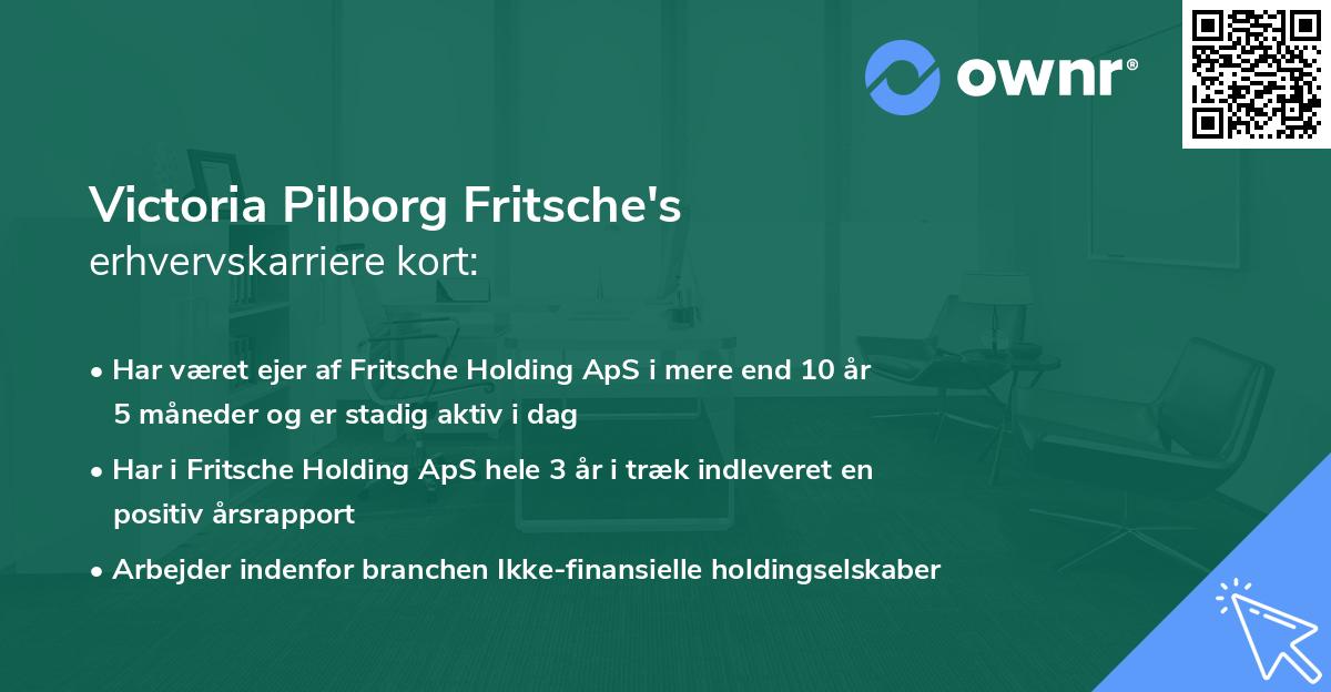 Victoria Pilborg Fritsche's erhvervskarriere kort