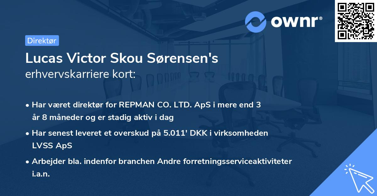 Lucas Victor Skou Sørensen's erhvervskarriere kort