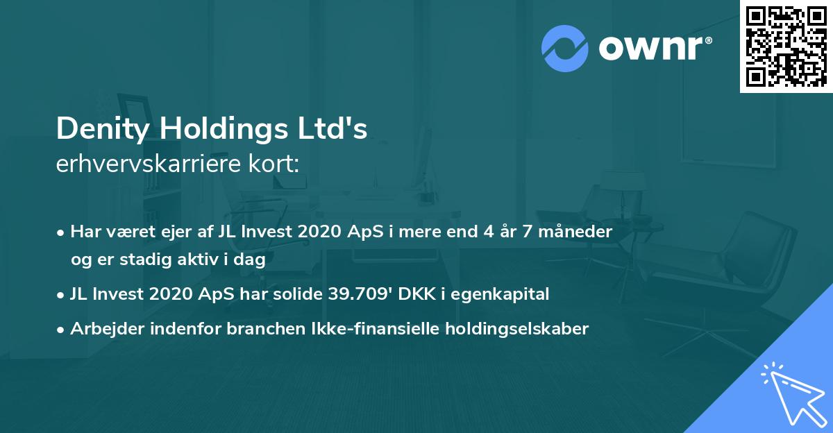 Denity Holdings Ltd's erhvervskarriere kort