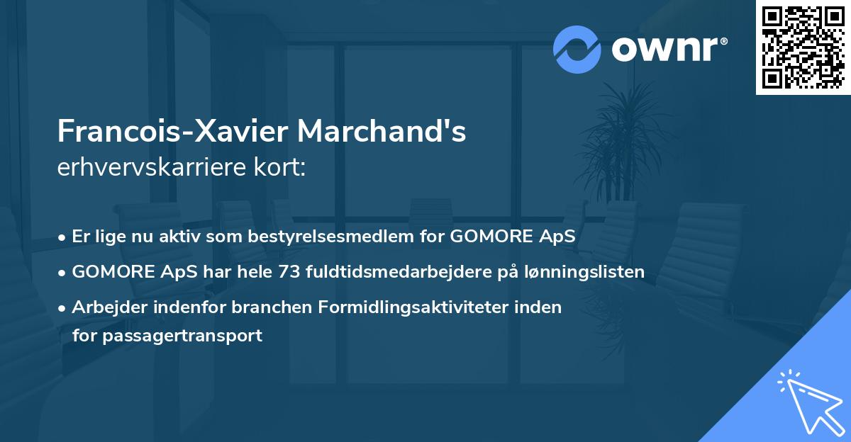 Francois-Xavier Marchand's erhvervskarriere kort