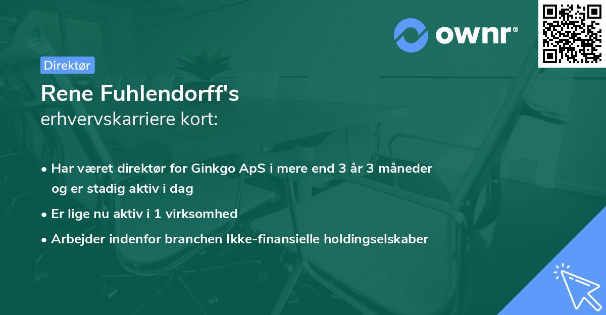 Rene Fuhlendorff's erhvervskarriere kort