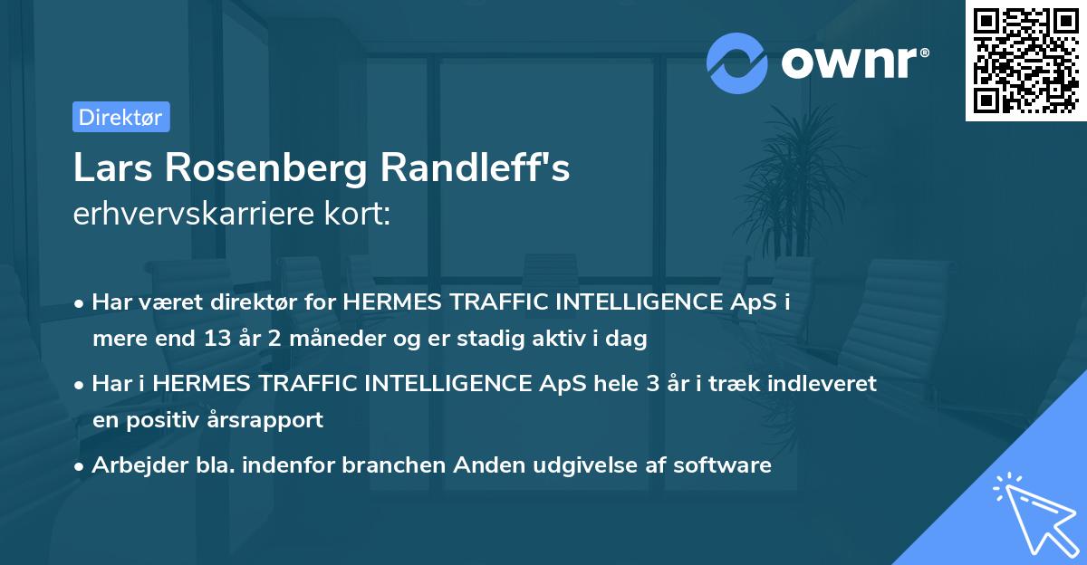 Lars Rosenberg Randleff's erhvervskarriere kort