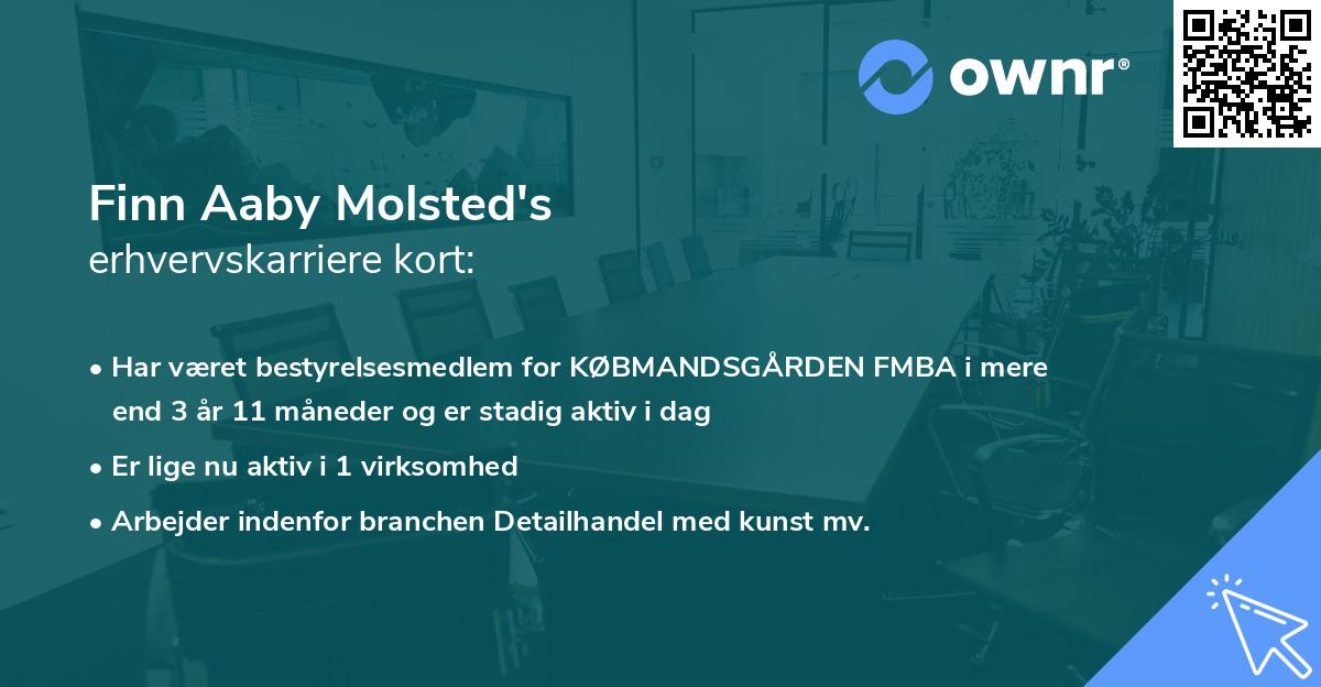 Finn Aaby Molsted's erhvervskarriere kort