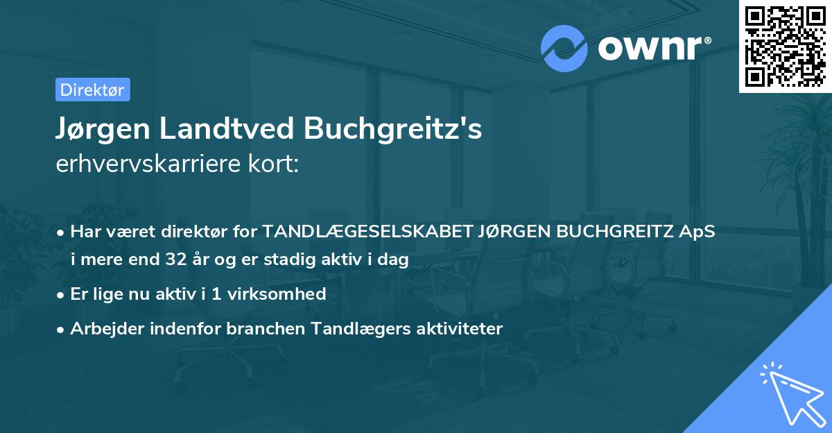 Jørgen Landtved Buchgreitz's erhvervskarriere kort