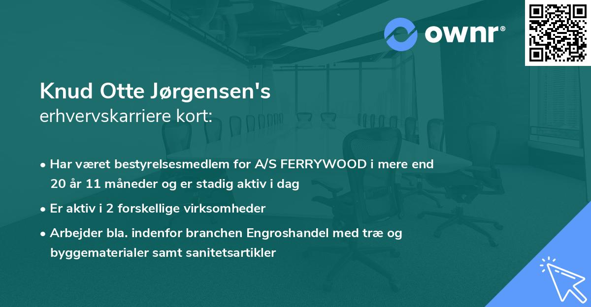 Knud Otte Jørgensen's erhvervskarriere kort