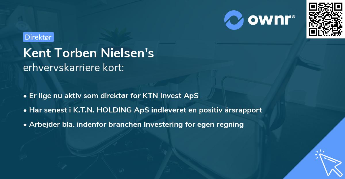 Kent Torben Nielsen's erhvervskarriere kort