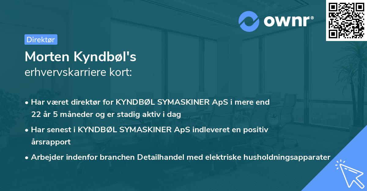 Morten Kyndbøl's erhvervskarriere kort