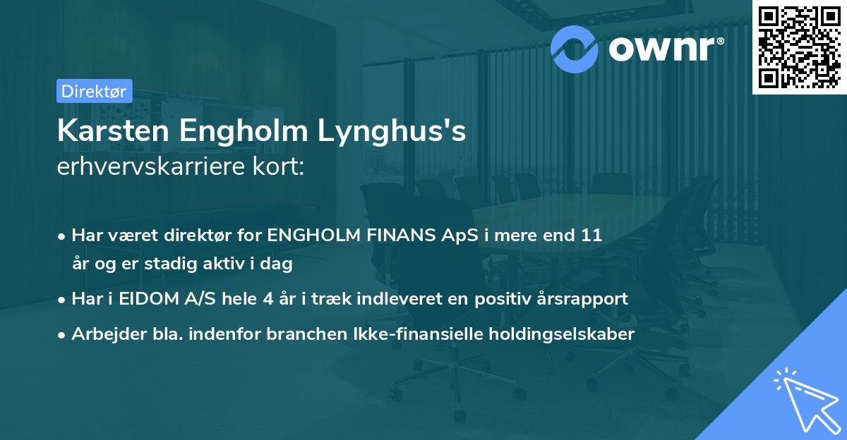 Karsten Engholm Lynghus's erhvervskarriere kort