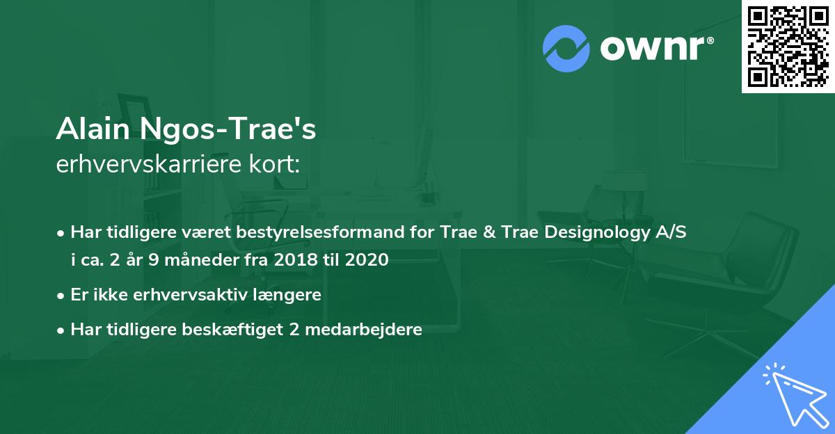 Alain Ngos-Trae's erhvervskarriere kort