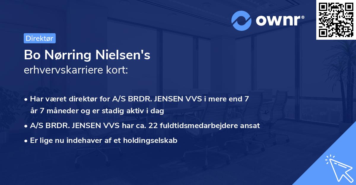 Bo Nørring Nielsen's erhvervskarriere kort