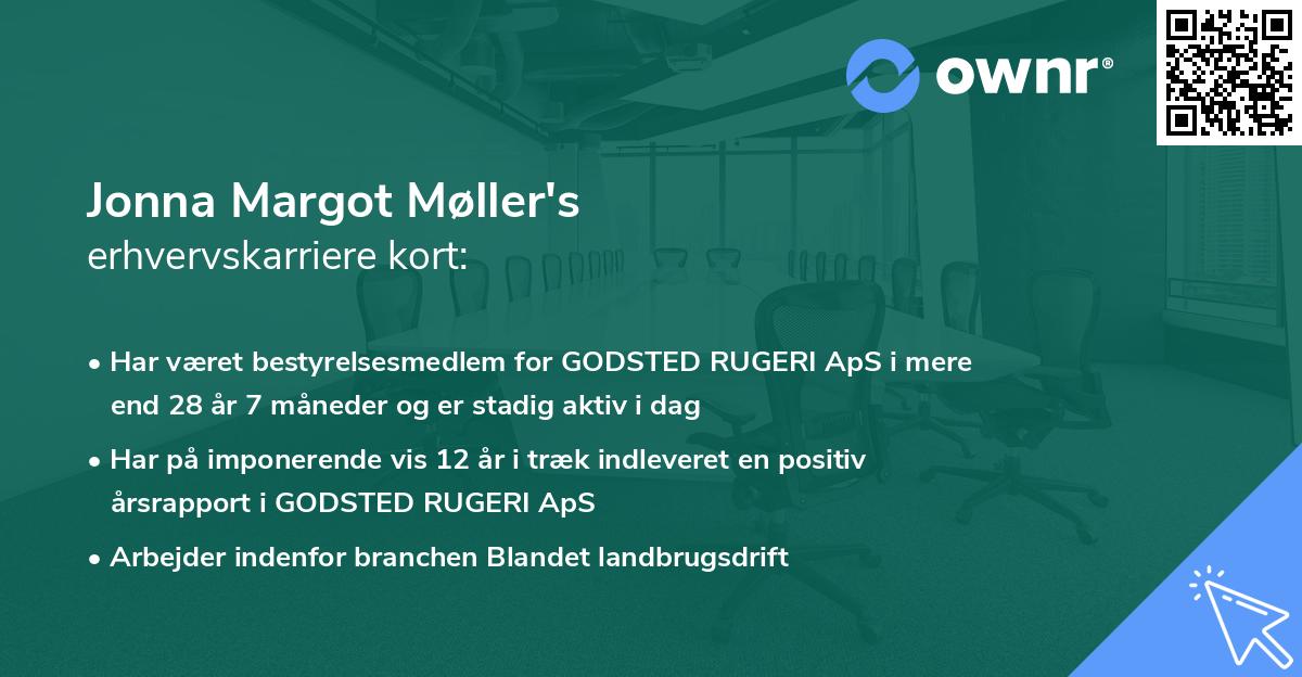 Jonna Margot Møller's erhvervskarriere kort