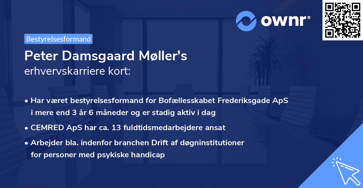 Peter Damsgaard Møller's erhvervskarriere kort