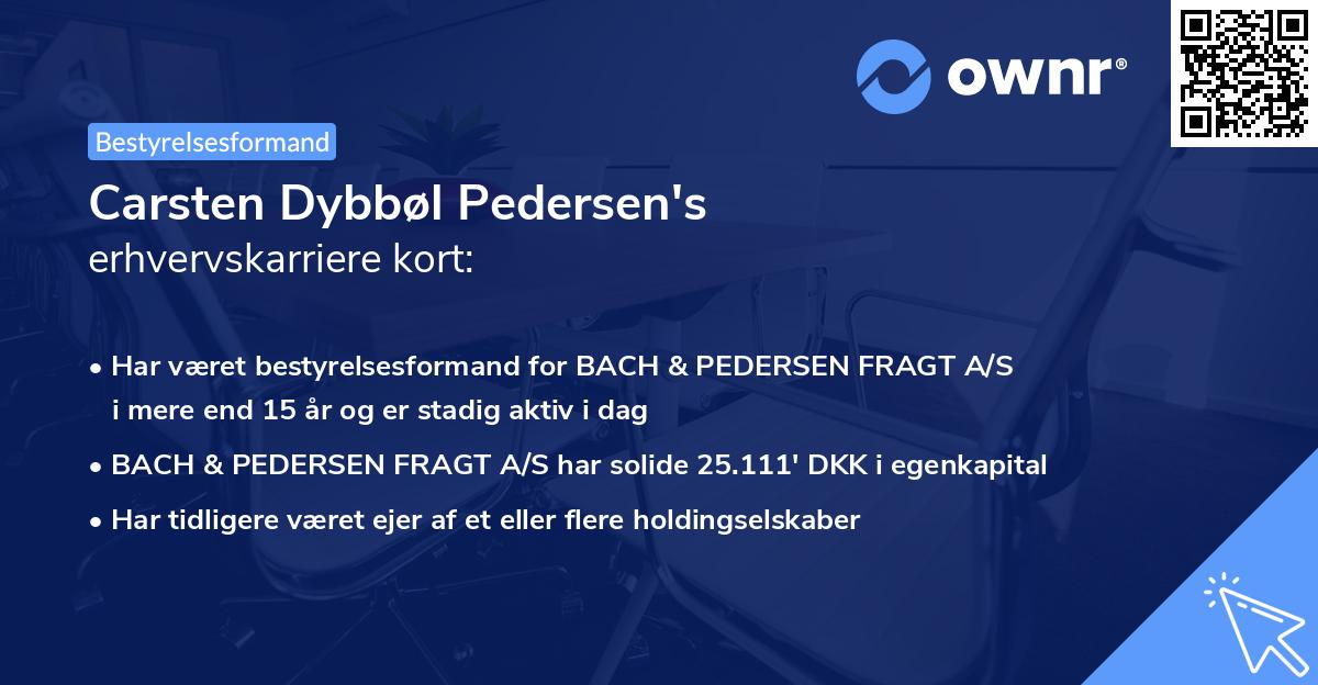 Carsten Dybbøl Pedersen's erhvervskarriere kort