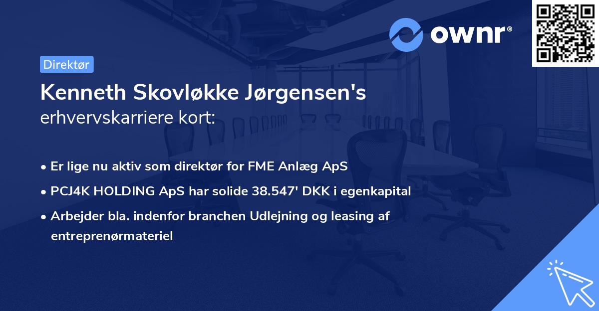 Kenneth Skovløkke Jørgensen's erhvervskarriere kort