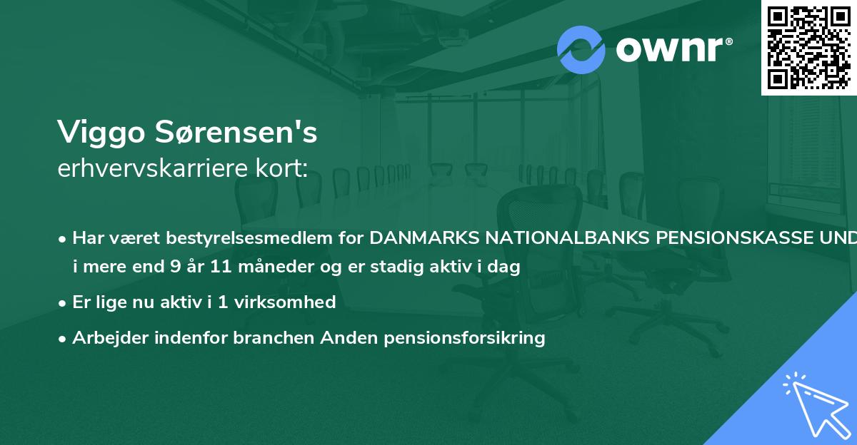 Viggo Sørensen's erhvervskarriere kort