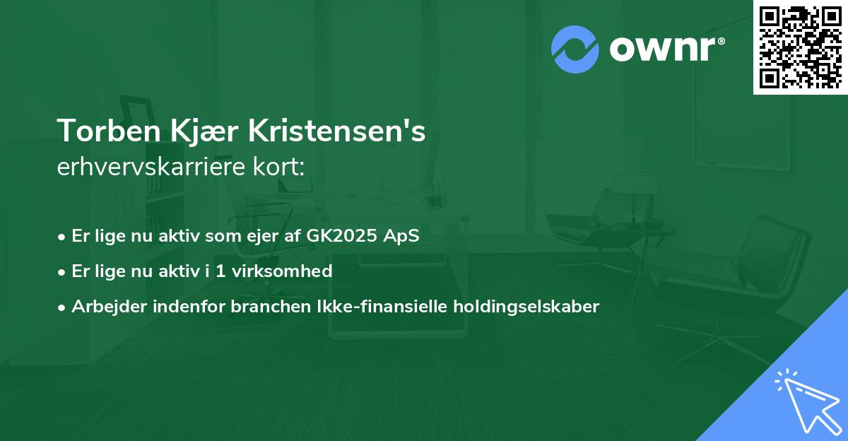 Torben Kjær Kristensen's erhvervskarriere kort