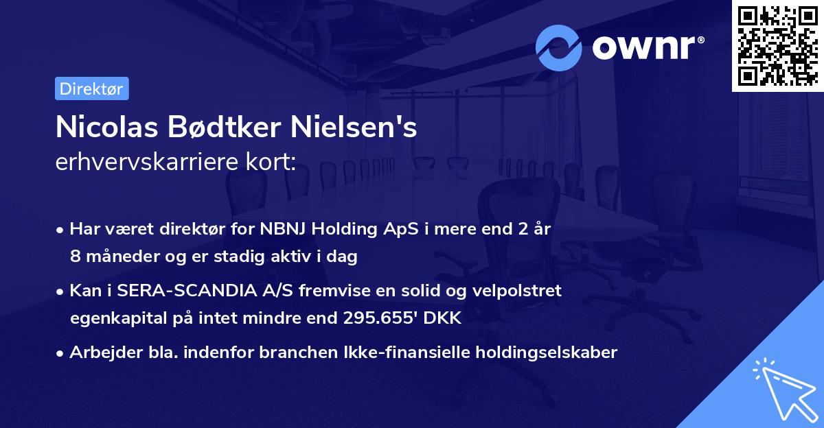 Nicolas Bødtker Nielsen's erhvervskarriere kort