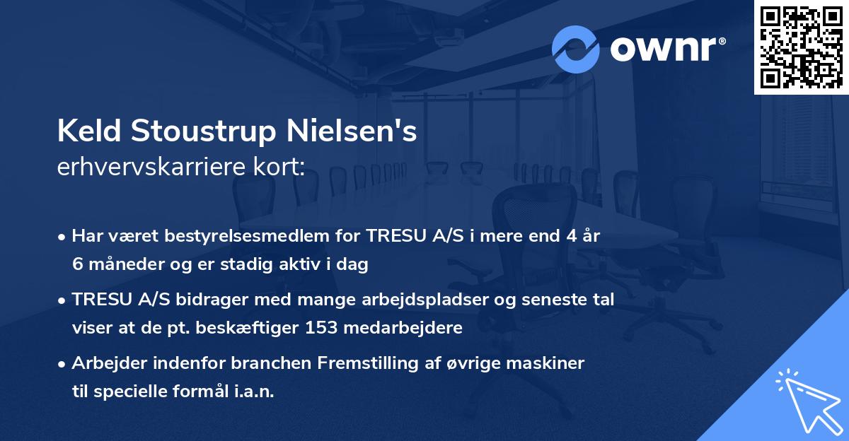 Keld Stoustrup Nielsen's erhvervskarriere kort