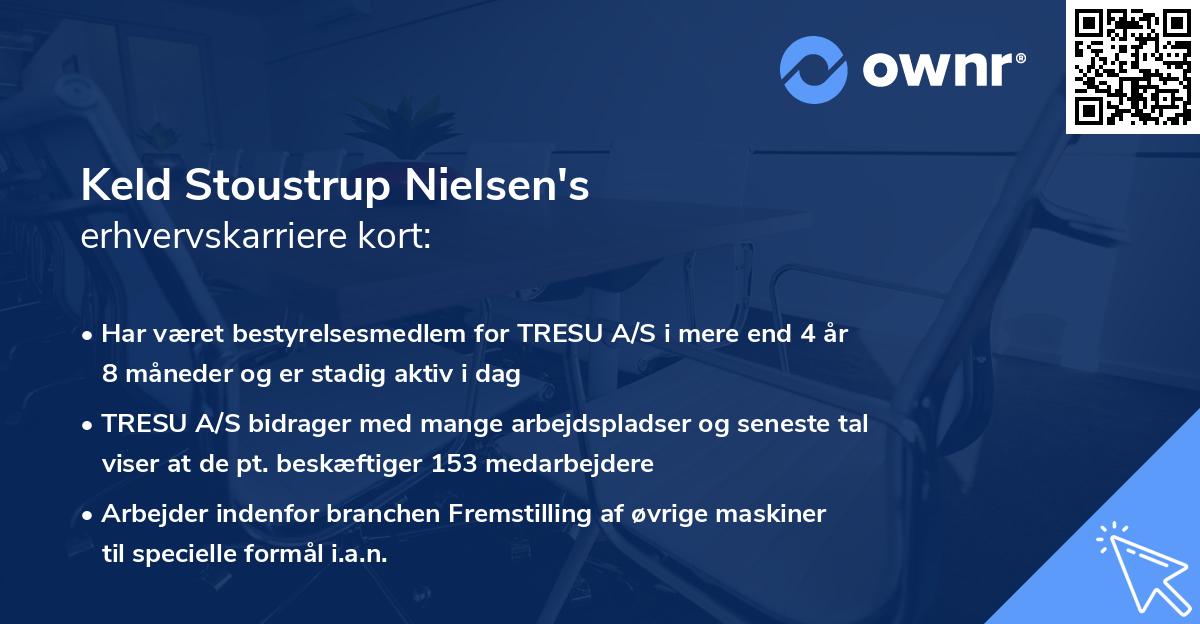 Keld Stoustrup Nielsen's erhvervskarriere kort